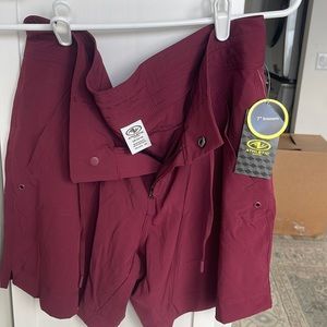 Maroon board shorts